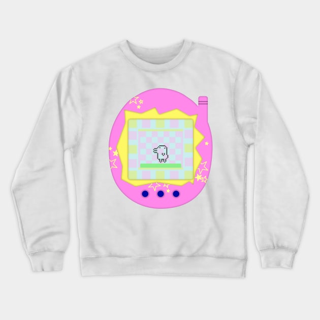 Tamagotchi Kuchipatchi Crewneck Sweatshirt by sparklyclarke